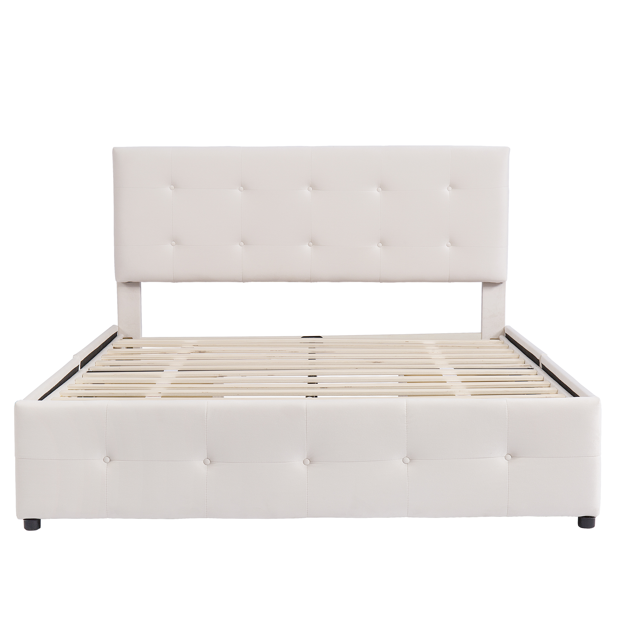 Verhoiltu Parisänky 140 x 200 cm, Beige Sametti, Laatikot
