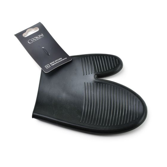 Keittiökäsine silikoni Cookini Basic Kitchen 20x16cm musta 1kpl