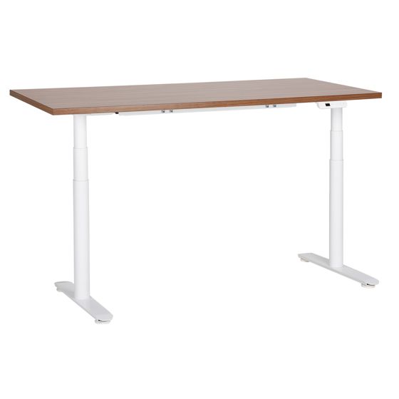 Työpöytä sähkösäädettävä DESTINAS 160 cm 72 cm Ruskea/valkoinen