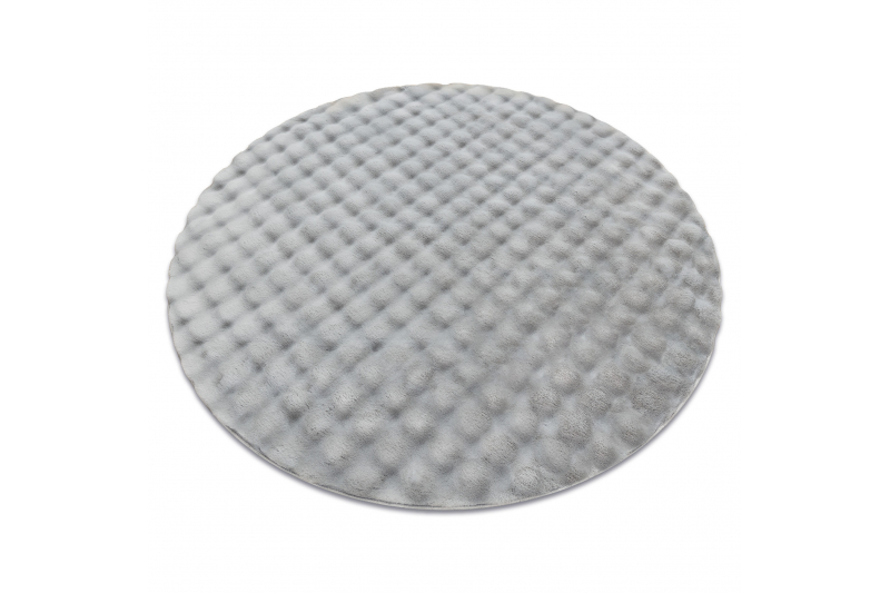 Bubble pyöreä matto - hopea pyöreä 200 cm
