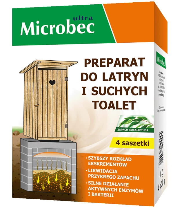 Microbec ultravalmiste käymälöihin ja kuivakäymäläihin 4x30g