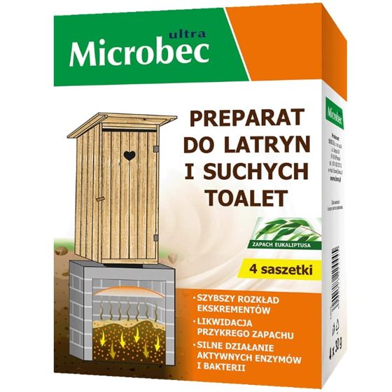 Microbec ultravalmiste käymälöihin ja kuivakäymäläihin 4x30g