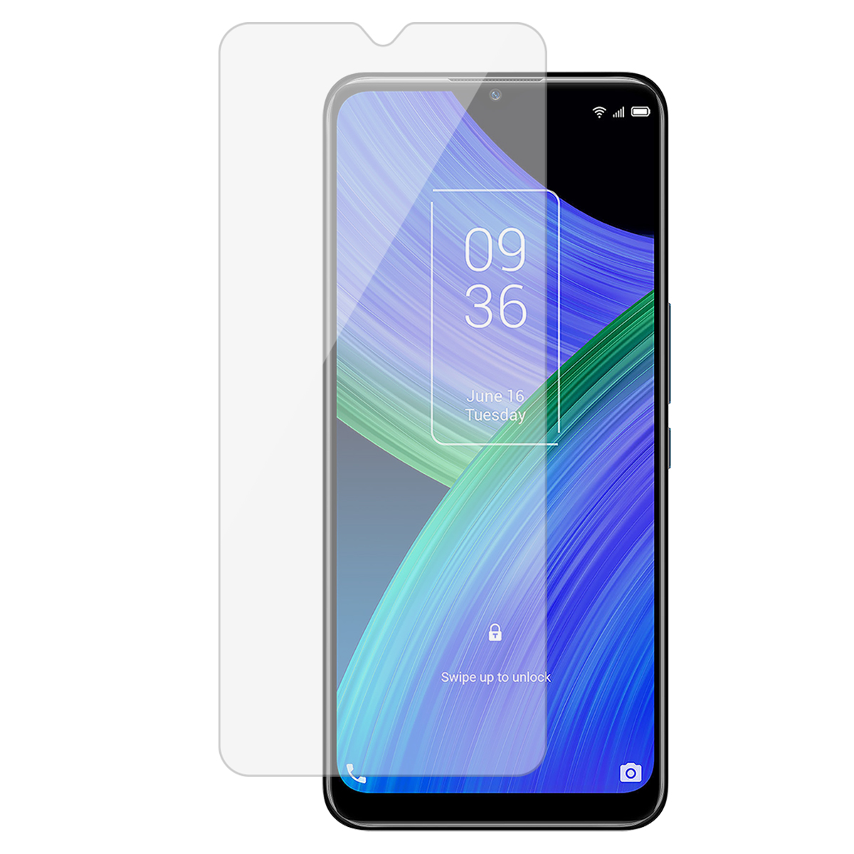 Karkaistu lasi, yhteensopiva TCL 20R 5G -mallin kanssa, kovuus 9H, erittäin kestävä