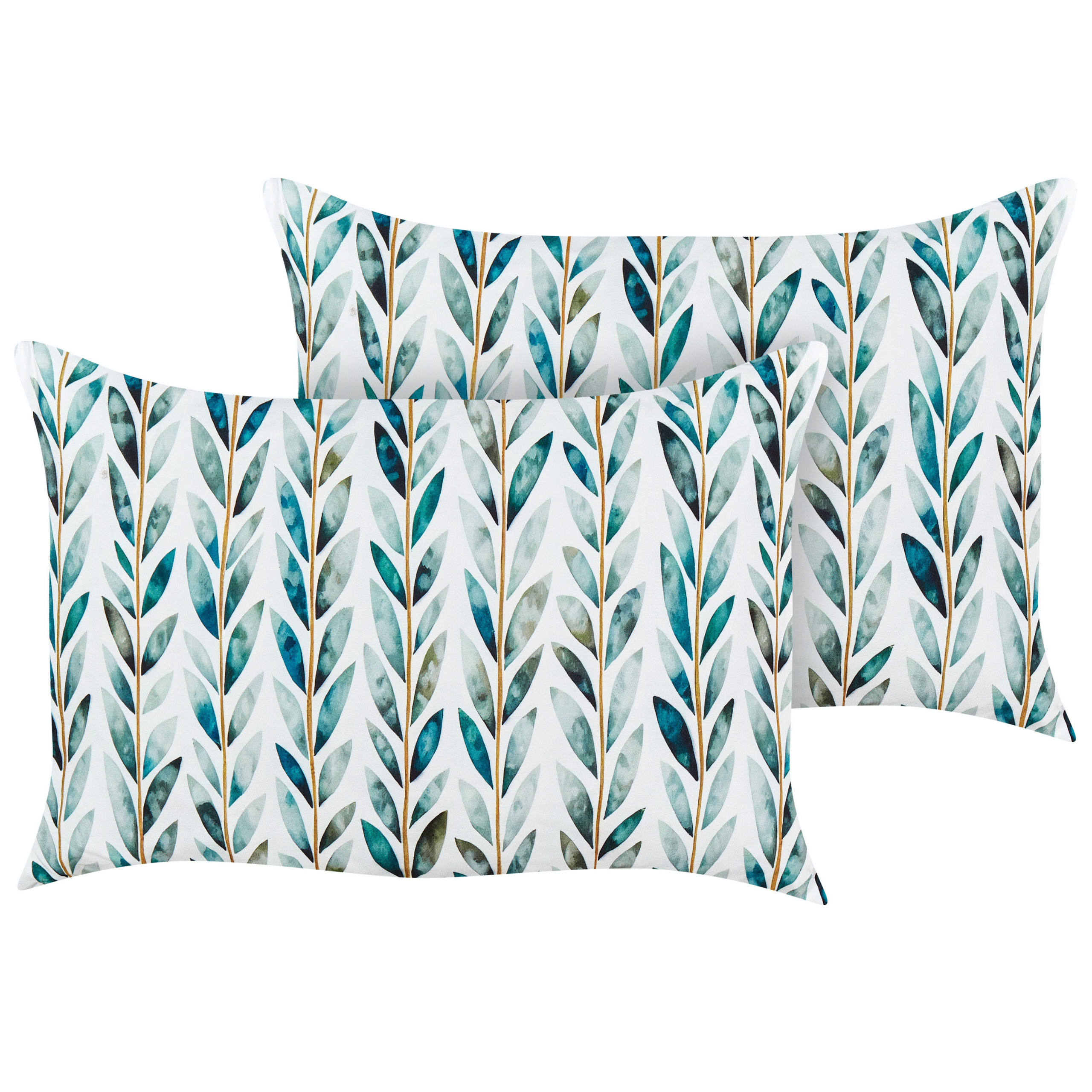 Ulkotyynysetti 2 kpl LOANO Kasvikuvio 40 x 60 cm Vihreä