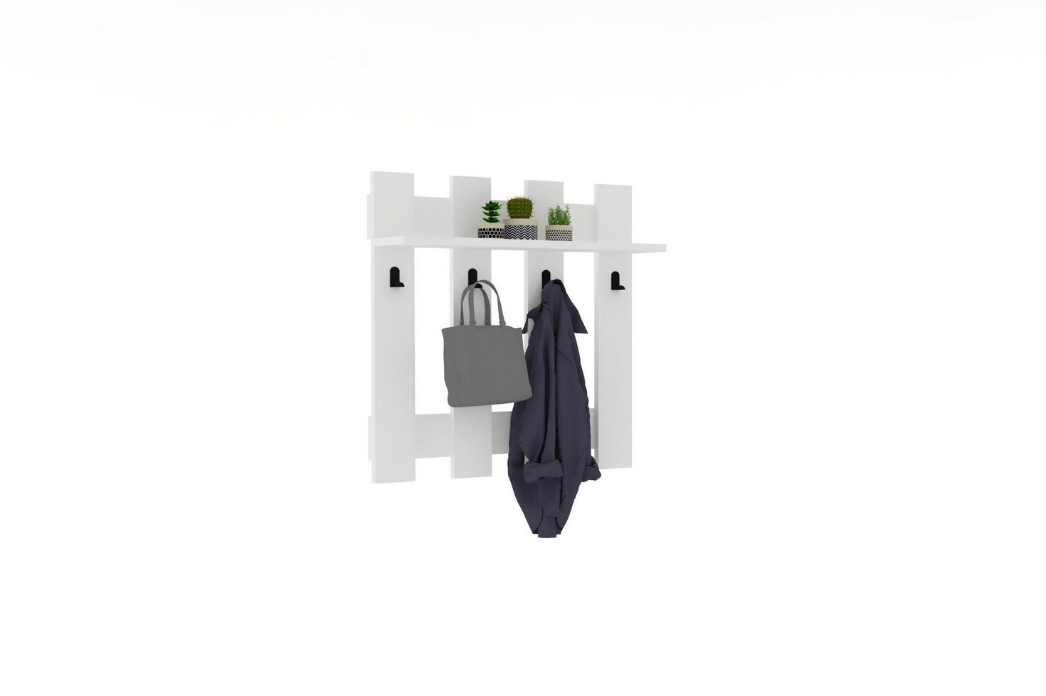 Norda Design Moderni seinänaulakko, 70 x 70 x 18 cm | 100 % melamiinipinnoitettu, 18 mm paksu | Monikäyttöinen ja tyylikäs