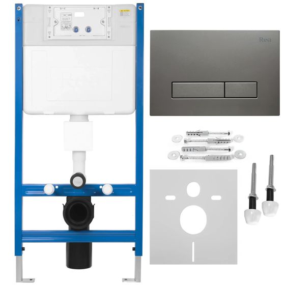 REA Uppoasennusteline K011A-Q + Hd Titan -Painike Titaani, 16X52,5X103,5Cm