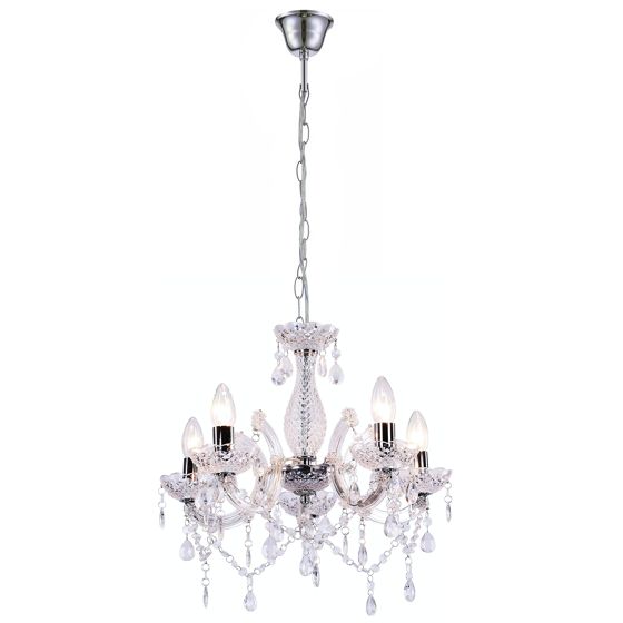 TOOLIGHT riippuvalaisin EBT004-5CP läpinäkyvä, 123X70X44CM