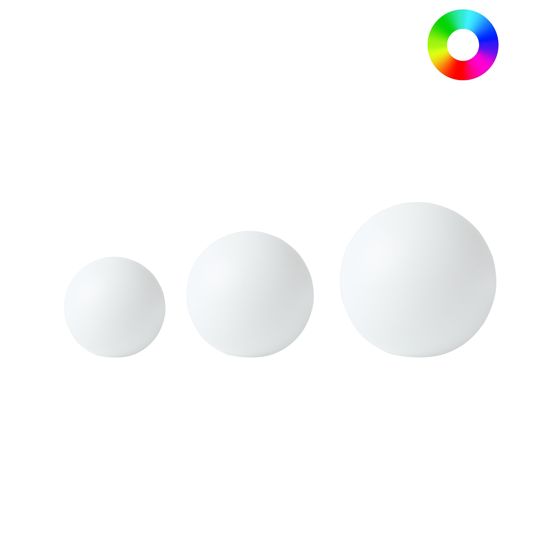 Solar-LED-ulkopallovalaisinsetti 3 kpl LOBAINA kaukosäätimellä Valkoinen