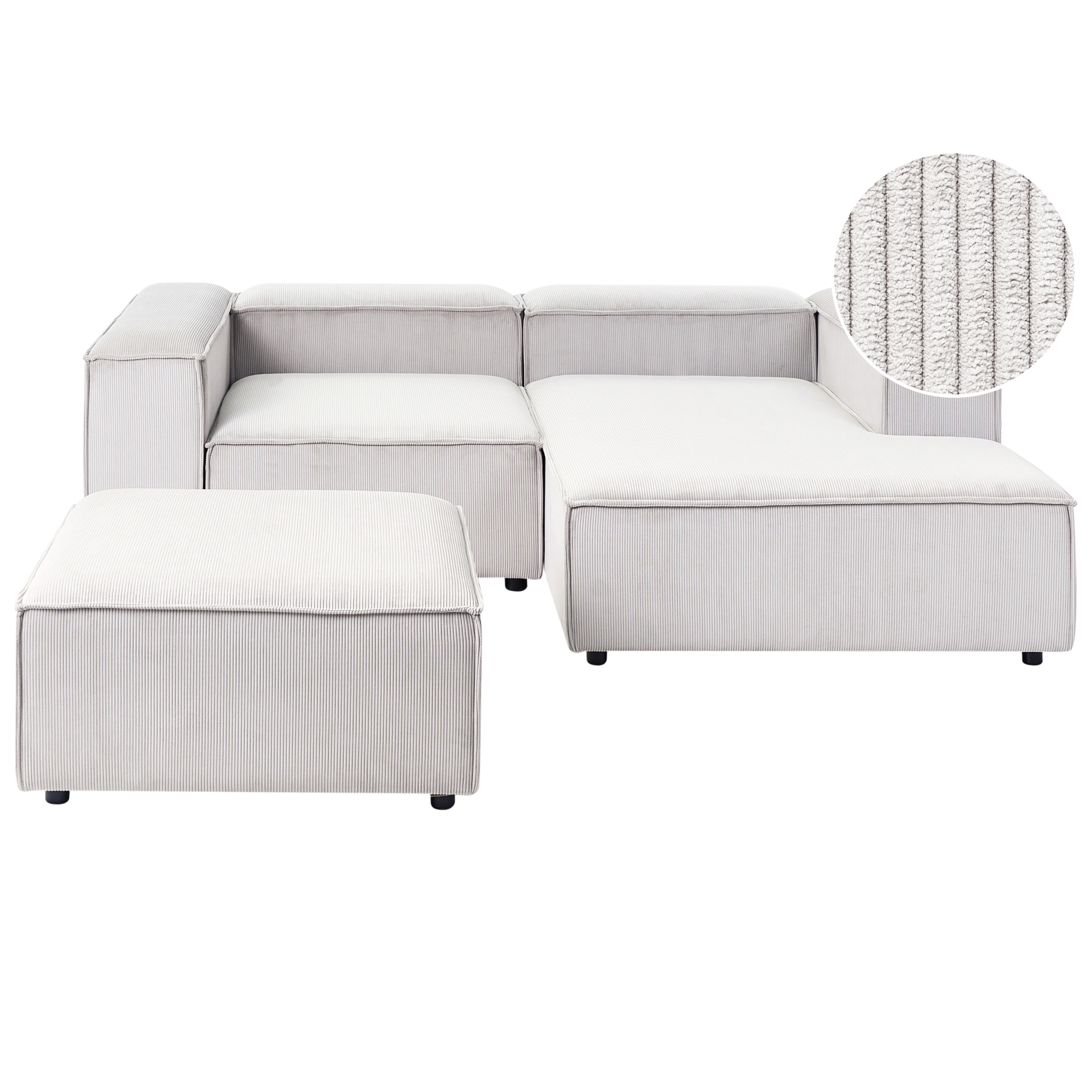 Moduulikulmasohva 3-istuttava ARDAL vakosametti Luonnonvalkoinen Vasen