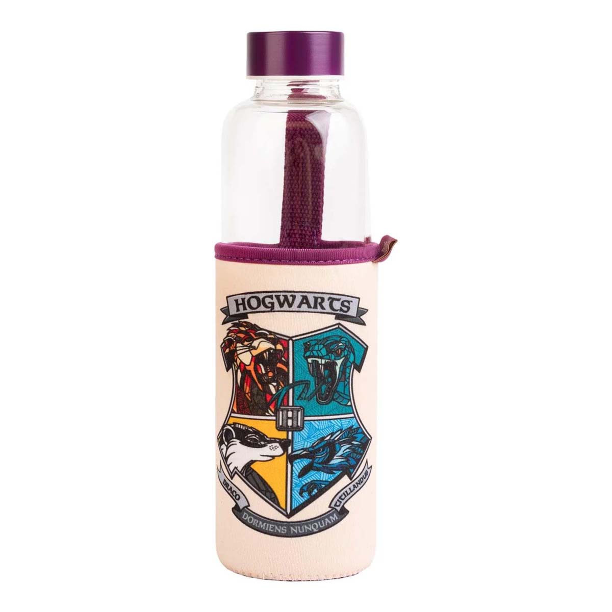 Lasi Juomapullo Harry Potter Tylypahkan vaakuna 500ml