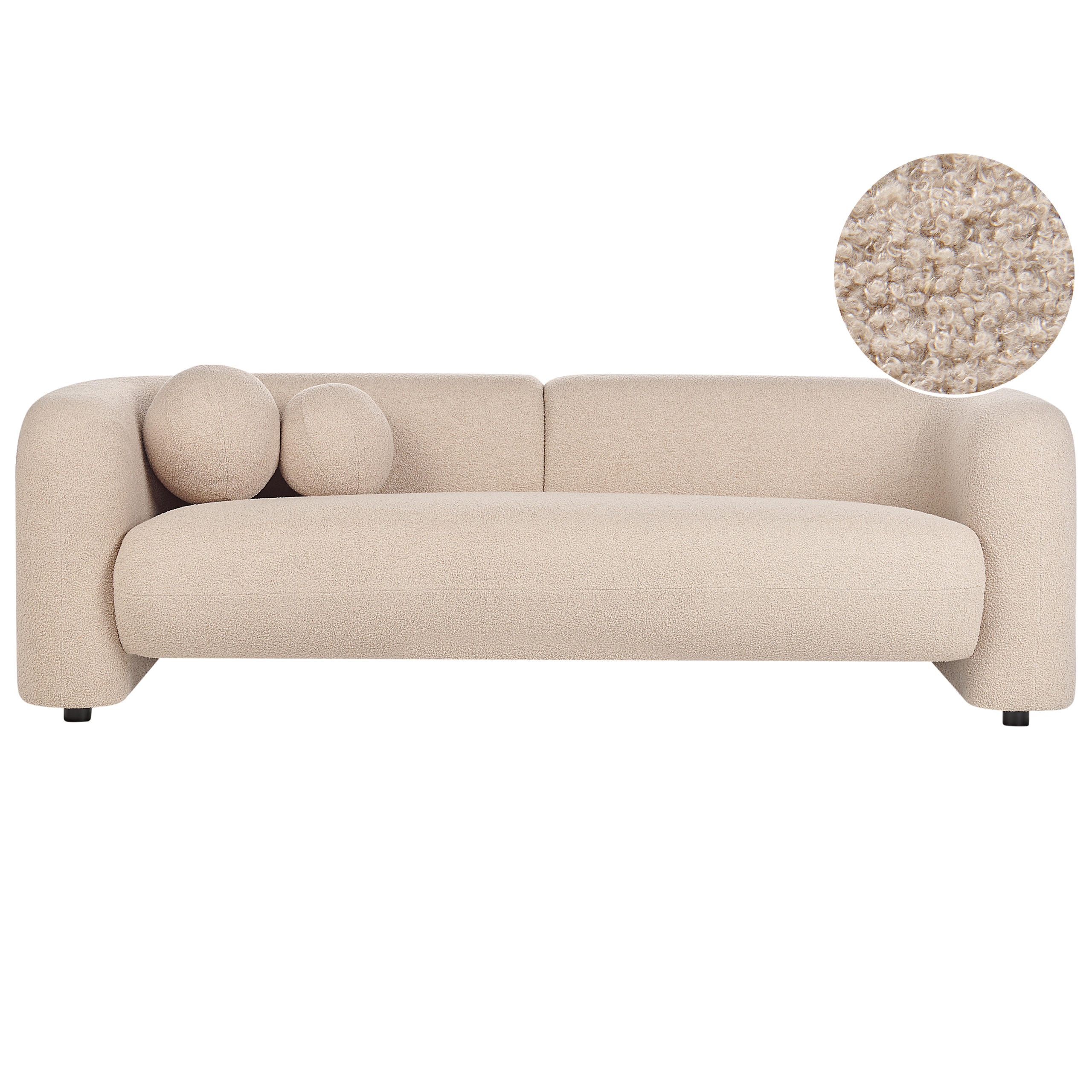 Sohva 3-istuttava LEIREN buklee Beige