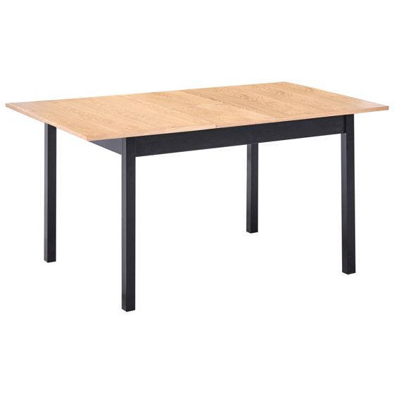 Jatkettava ruokapöytä HOUSTON Vaaleanruskea/musta 120/150 cm 90 cm Mänty