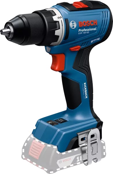 Bosch GSR 18V-65 Professional -Akkuporakone 18V Runko