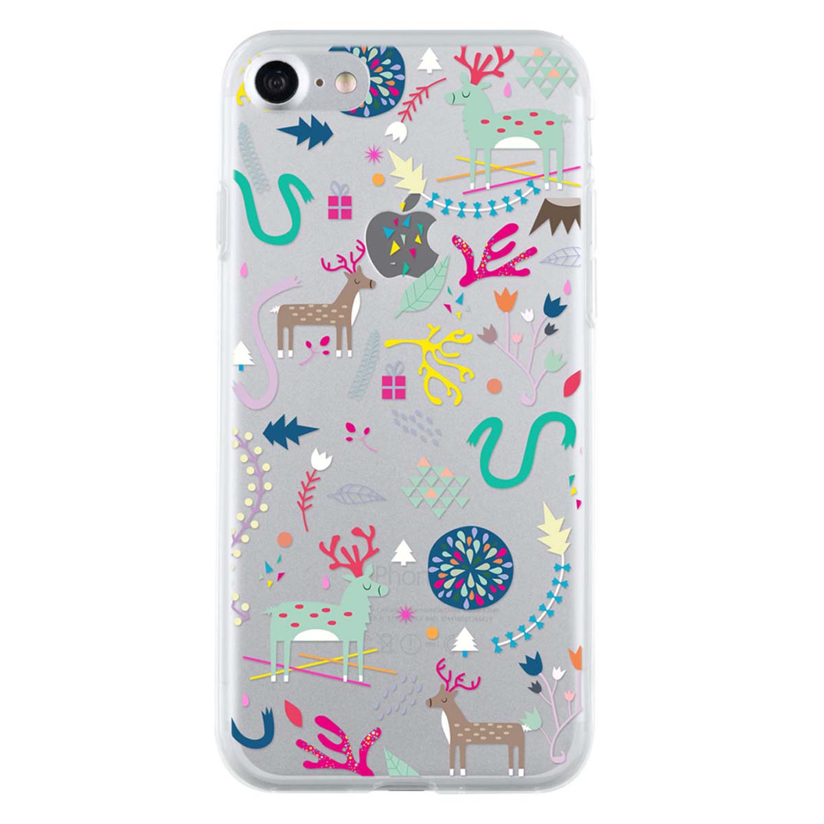 Kuori iPhone SE 2020/8/7 Puolijäykkä Poro Kuviot