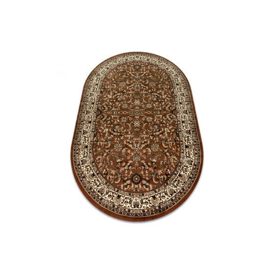 Matto ROYAL ADR soikea suunnittelu 1745 ruskea 100x180 cm