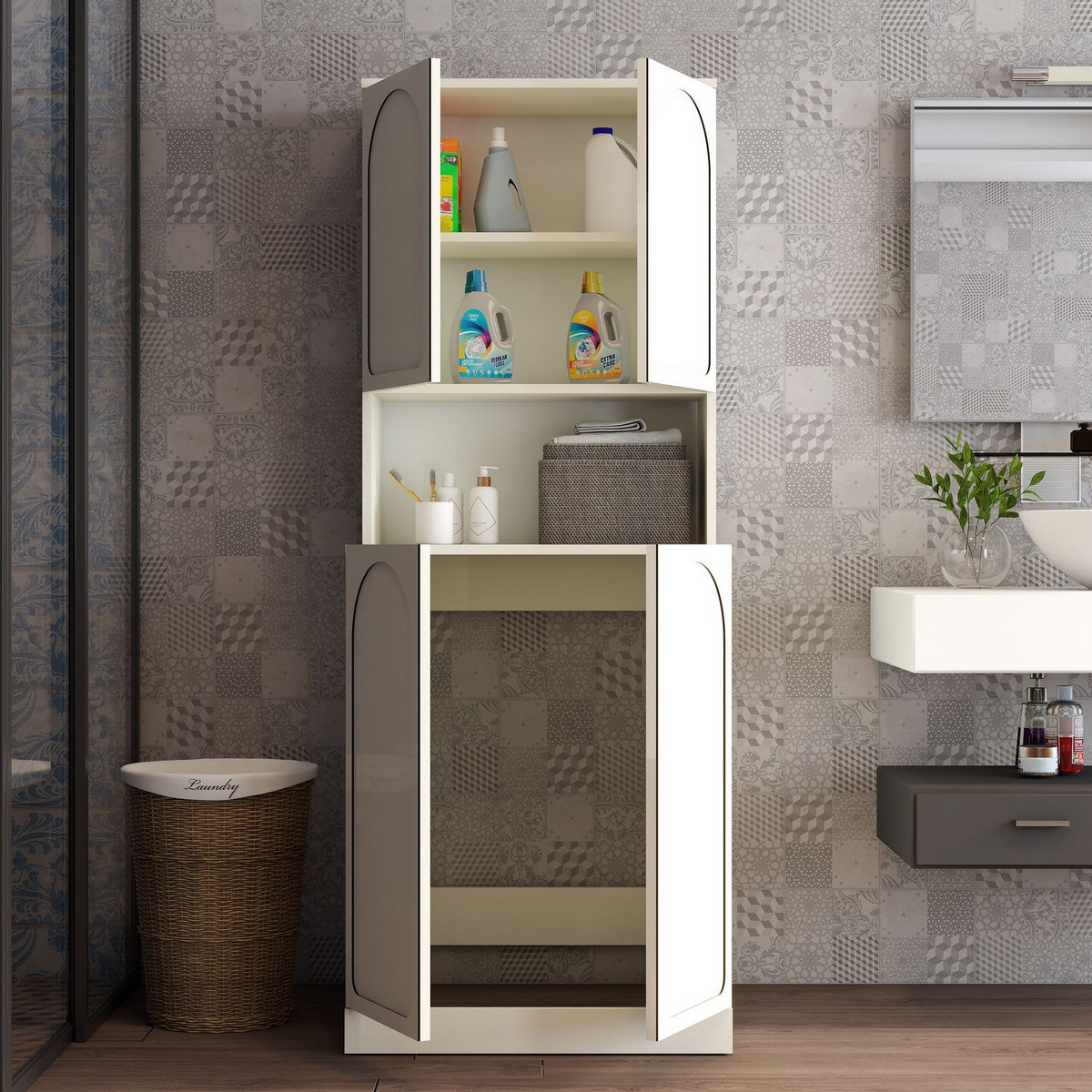 Norda Design Pesukonekaappi Lyon 73 73 x 70 x 92 cm