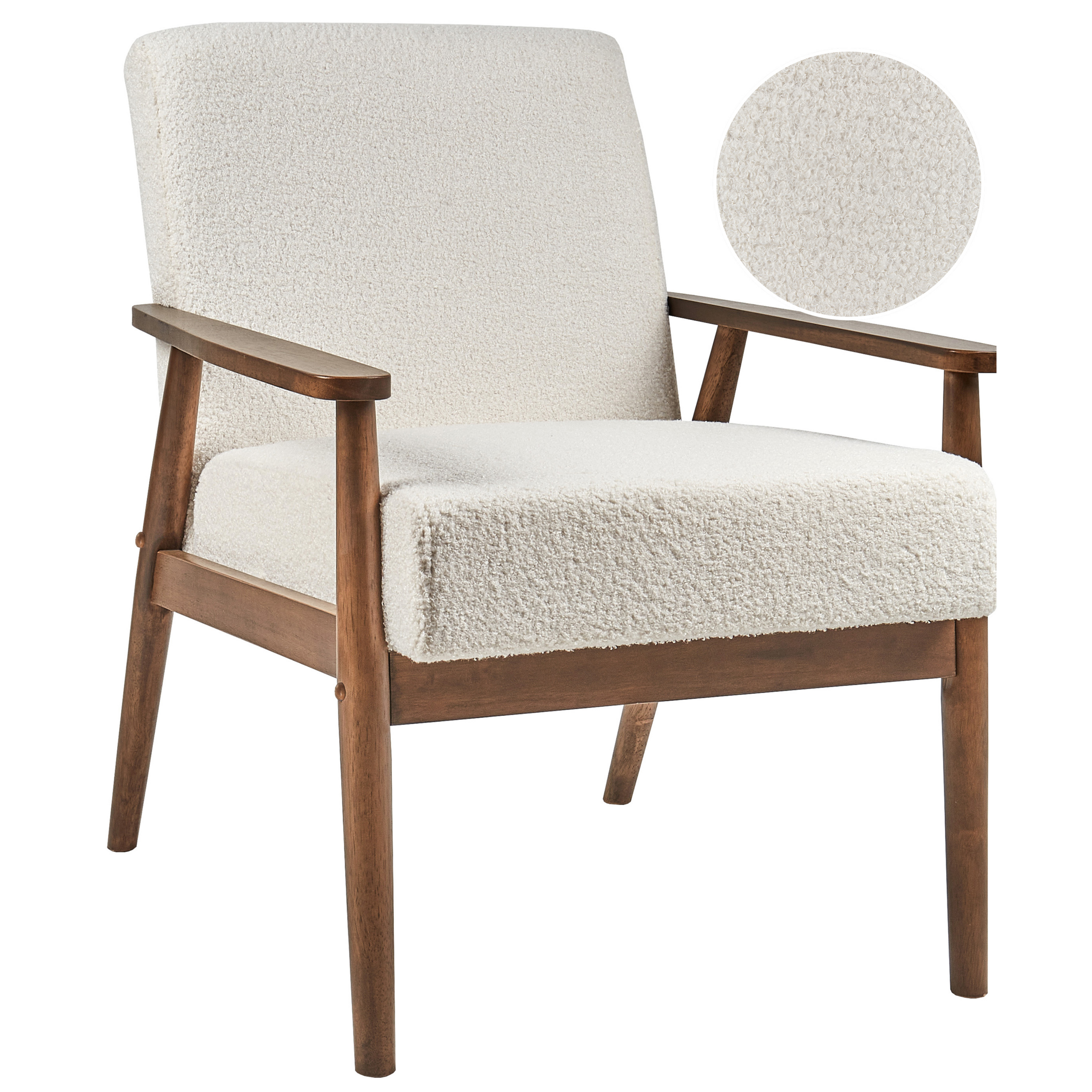 Nojatuoli ESRUM buklee Luonnonvalkoinen