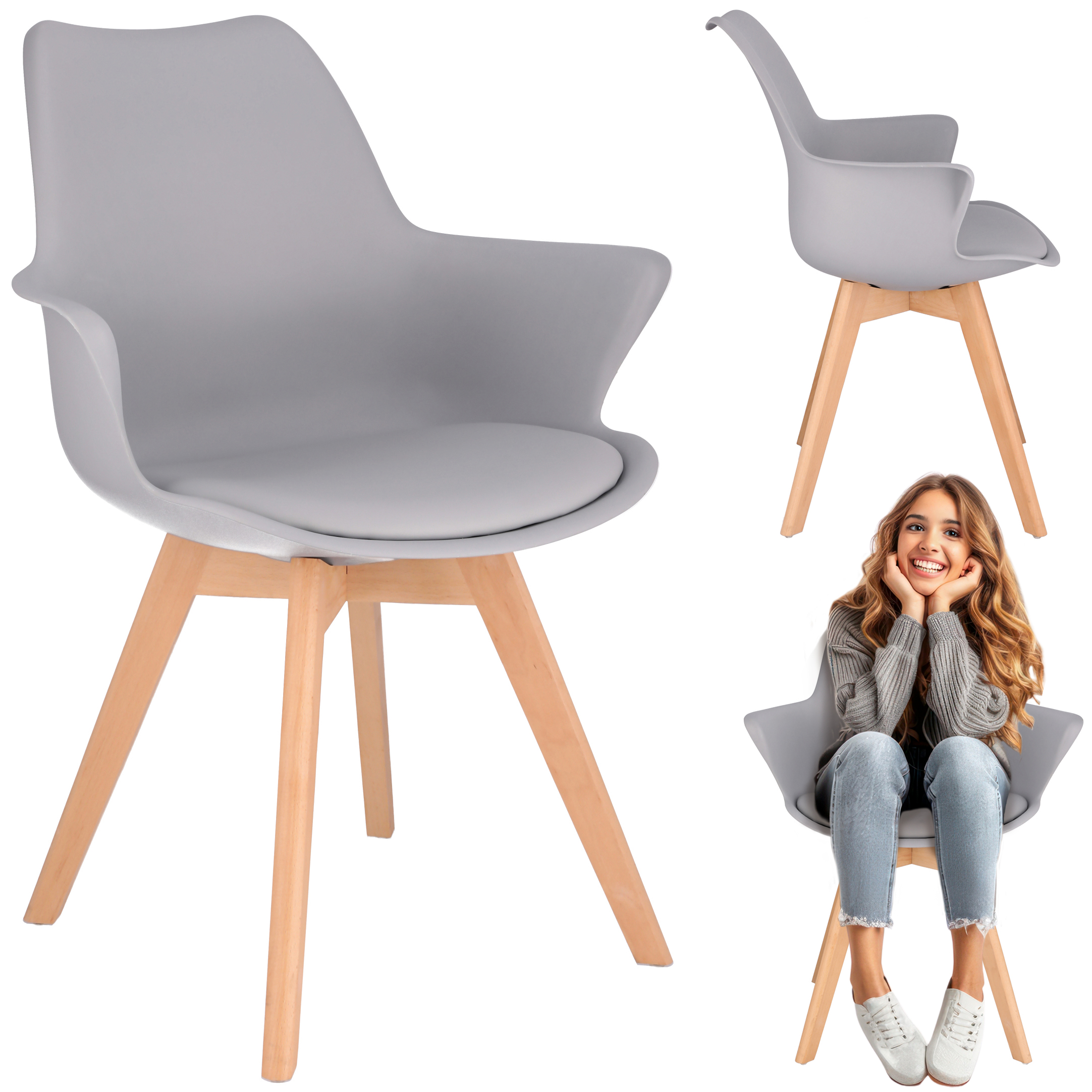 ORLEAN-tuoli, harmaa