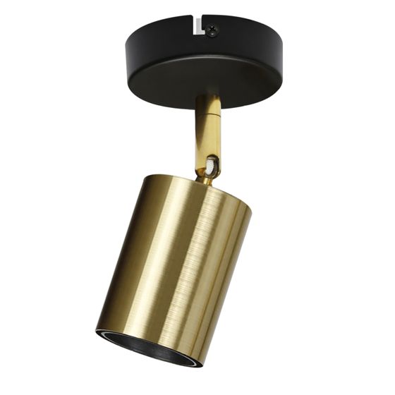 NETTLIFE Stop Vintage - seinävalaisin E27 mustakultainen retro, säädettävä, moderni, keittiöön, eteiseen, yöpöydälle, olohuoneeseen tai makuuhuoneeseen