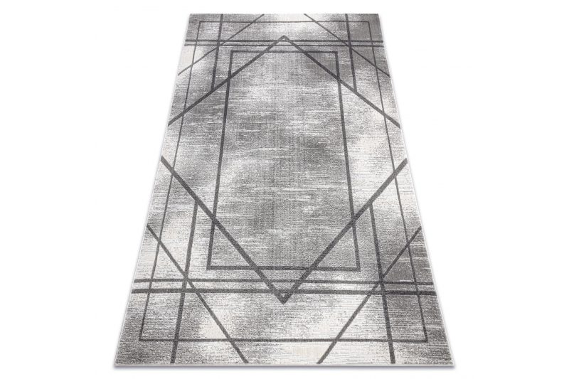 Matto NOBLE moderni 1520 45 , geometrinen, linjat - harmaa 120x170 cm