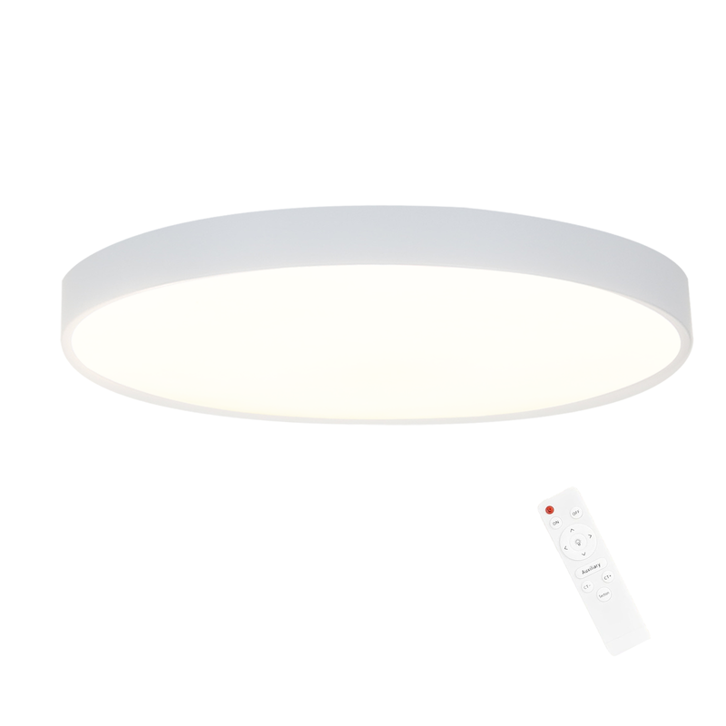 NETTLIFE Musta, himmennettävä, LED - paneeli, 30W, IP44 pyöreä, 28 x 2 5cm, olohuoneen Kattovalaisin, himmennettäväKaukosäätimellä