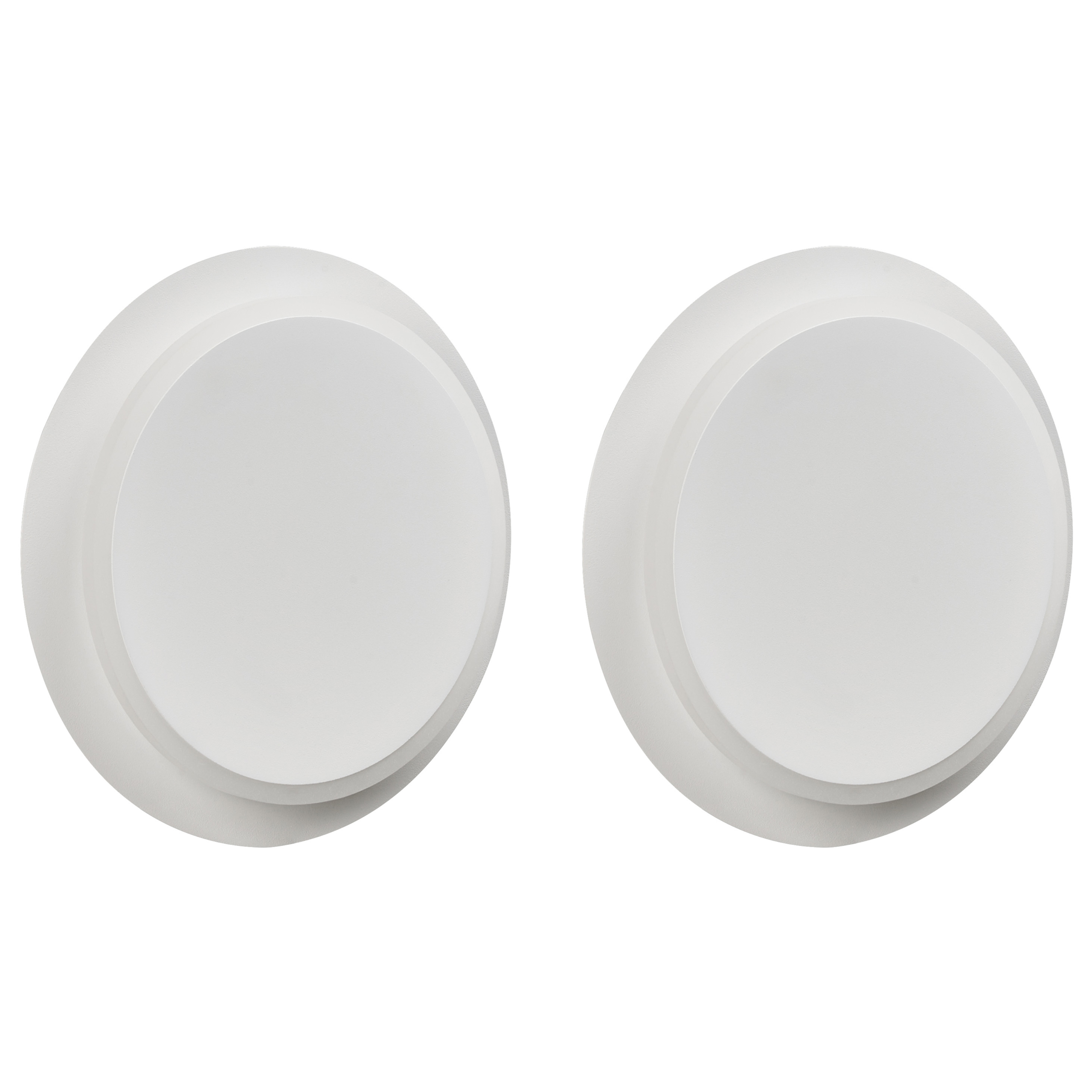 Seinävalaisinsetti 2 kpl SEMNON LED-valo metalli Valkoinen