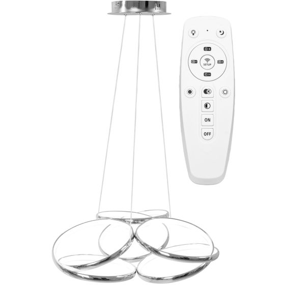 TOOLIGHT riippuva kattovalaisin LED APP795-CP FLAT kromi, 26x54x70cm
