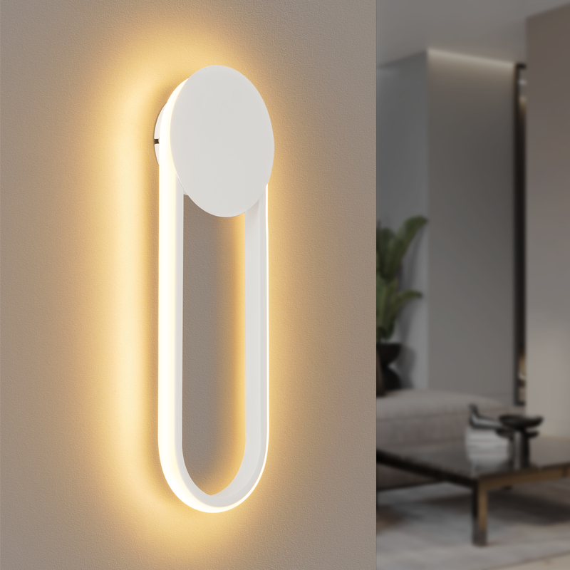 NETTLIFE Sisä-LED-seinävalaisin - 12 W 41 cm Portaikkovalaisin Valkoinen Eteisvalaisin Moderni Design 3000K