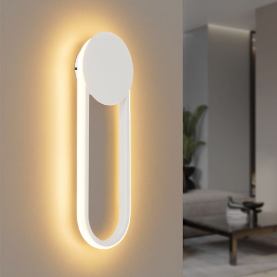 NETTLIFE Sisä-LED-seinävalaisin - 12 W 41 cm Portaikkovalaisin Valkoinen Eteisvalaisin Moderni Design 3000K