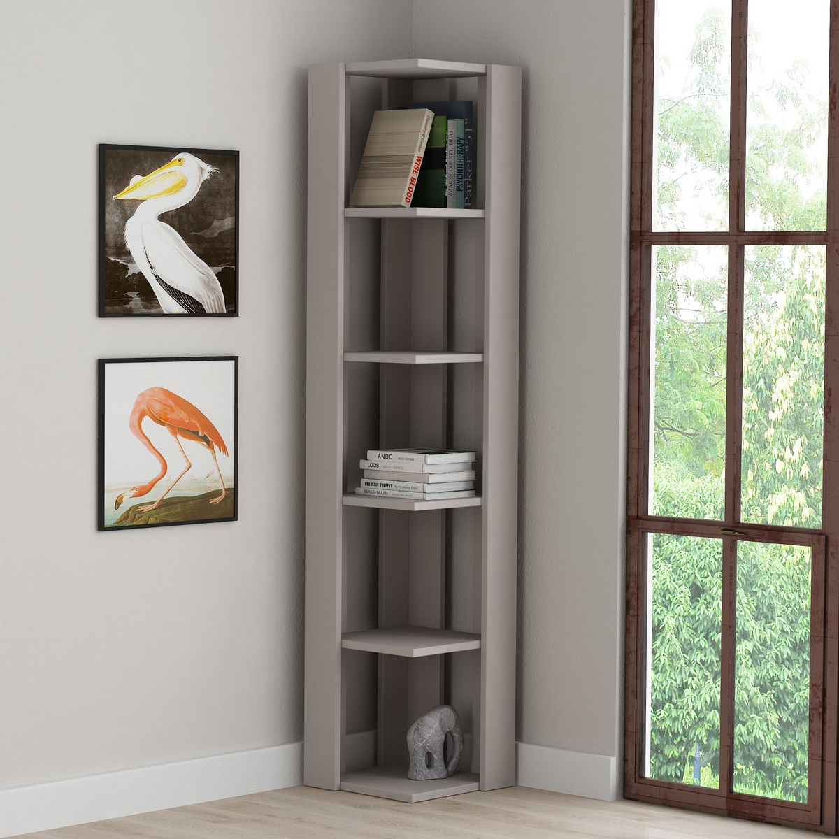 Norda Design Kirjahylly Nati Corner 31.8 x 31.8 x 160.8 cm