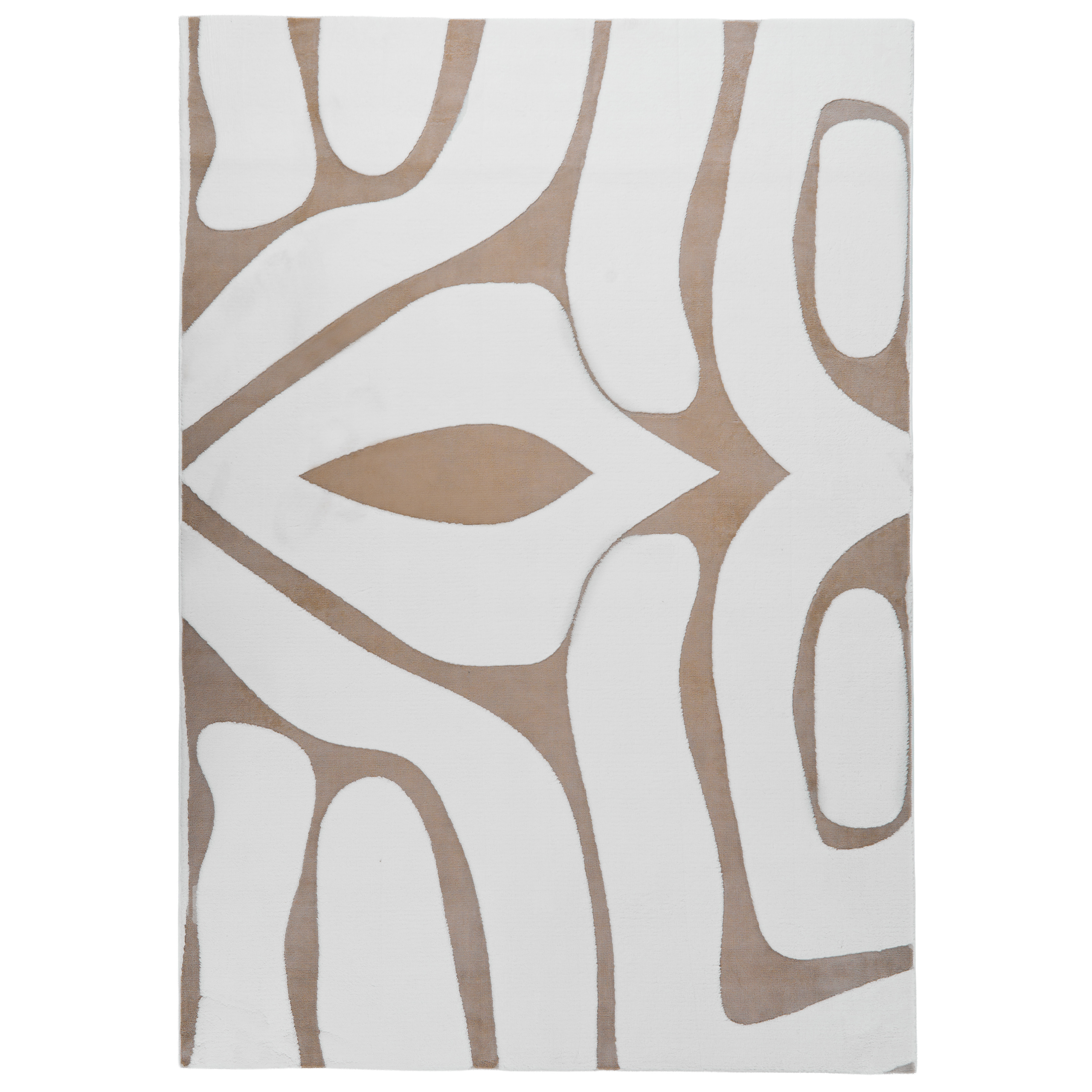 Matto HARTZ Beige/valkoinen 160 x 230 cm