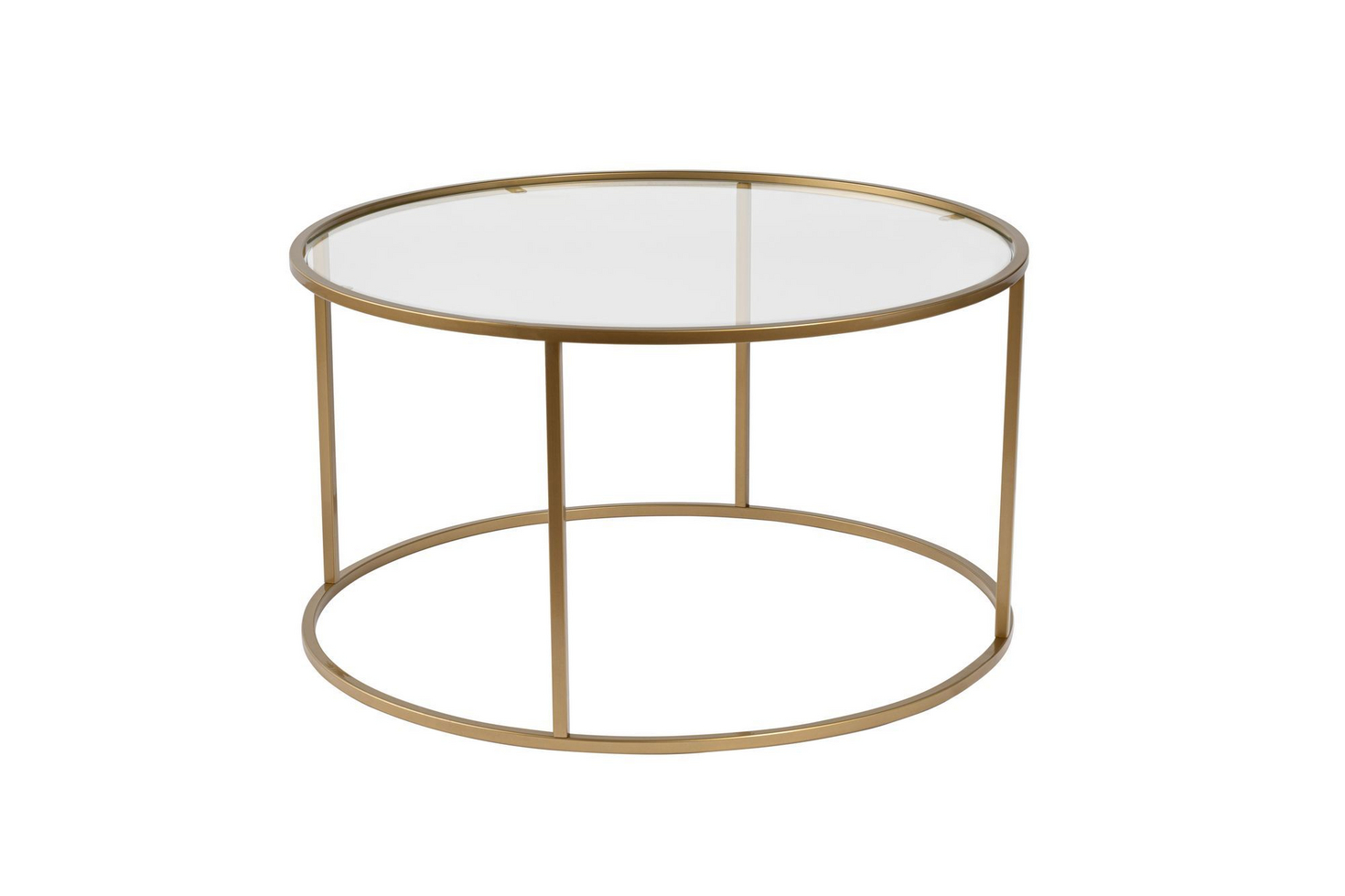 Norda Design moderni sohvapöytä, 80 x 43 x 80 cm | 100 % karkaistu lasi ja metallirunko | glamourikas muotoilu