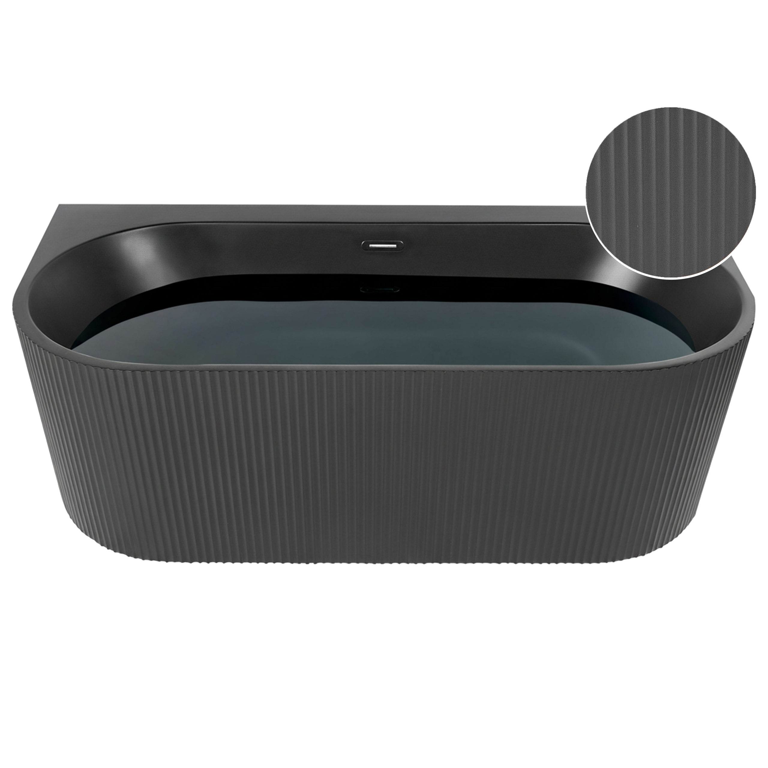 Kylpyamme GOCTA 170 x 80 cm Musta