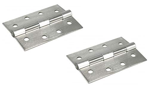 Sarana raskas 75x50mm Kiinteä tappi ruostumatonta terästä -1pari - 2kpl