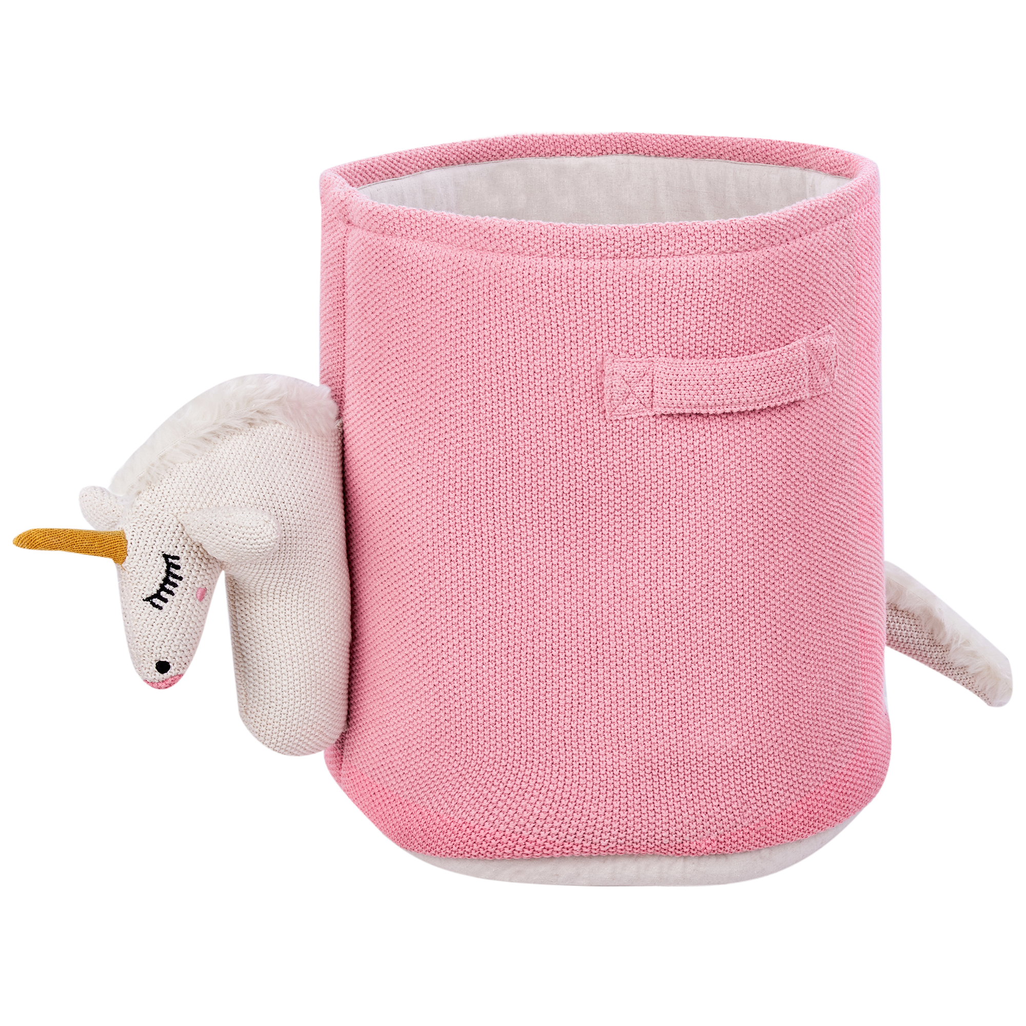 Lasten kori Yksisarvinen NARROTI puuvilla Vaaleanpunainen