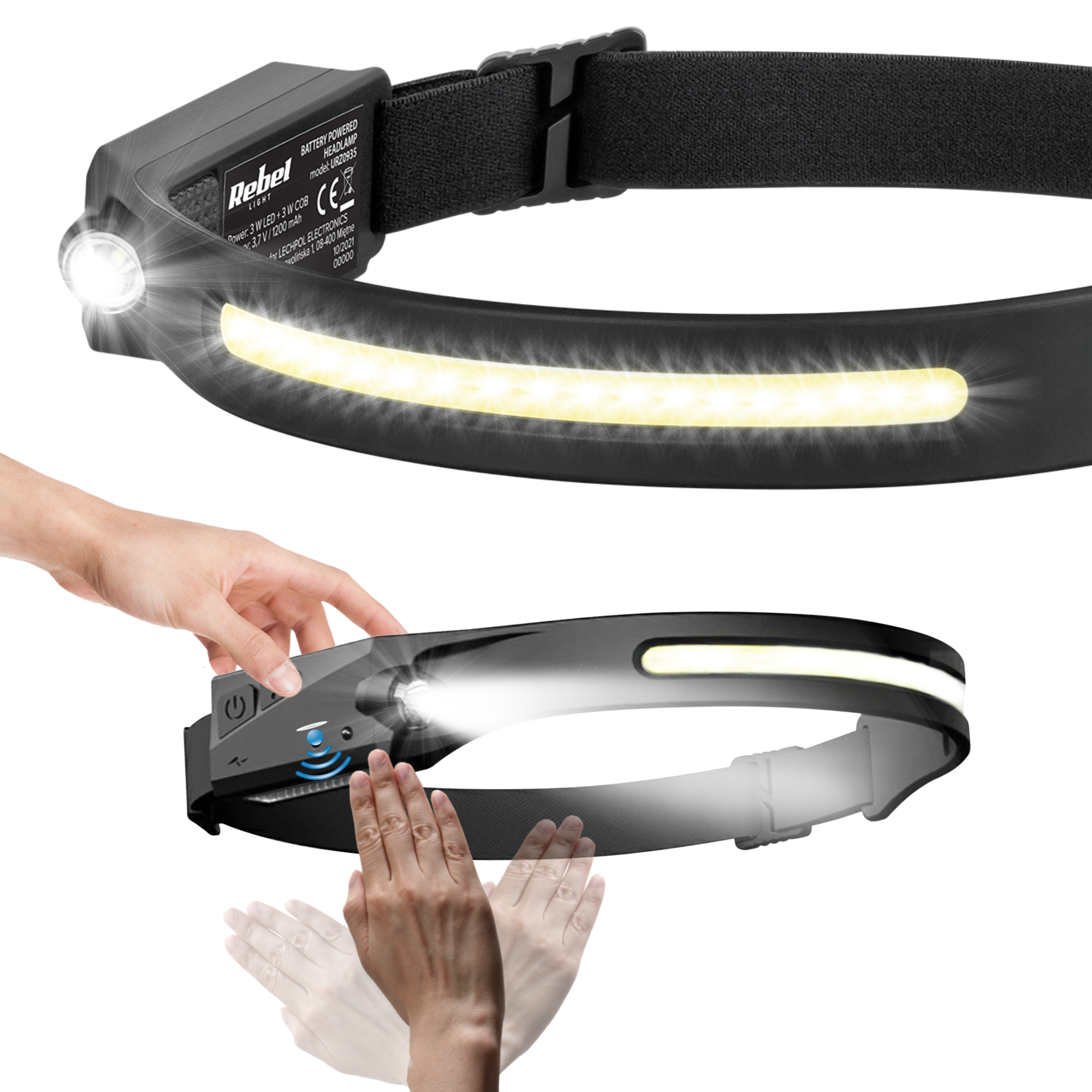 Ladattava otsalamppu USB-otsalamppu vahva