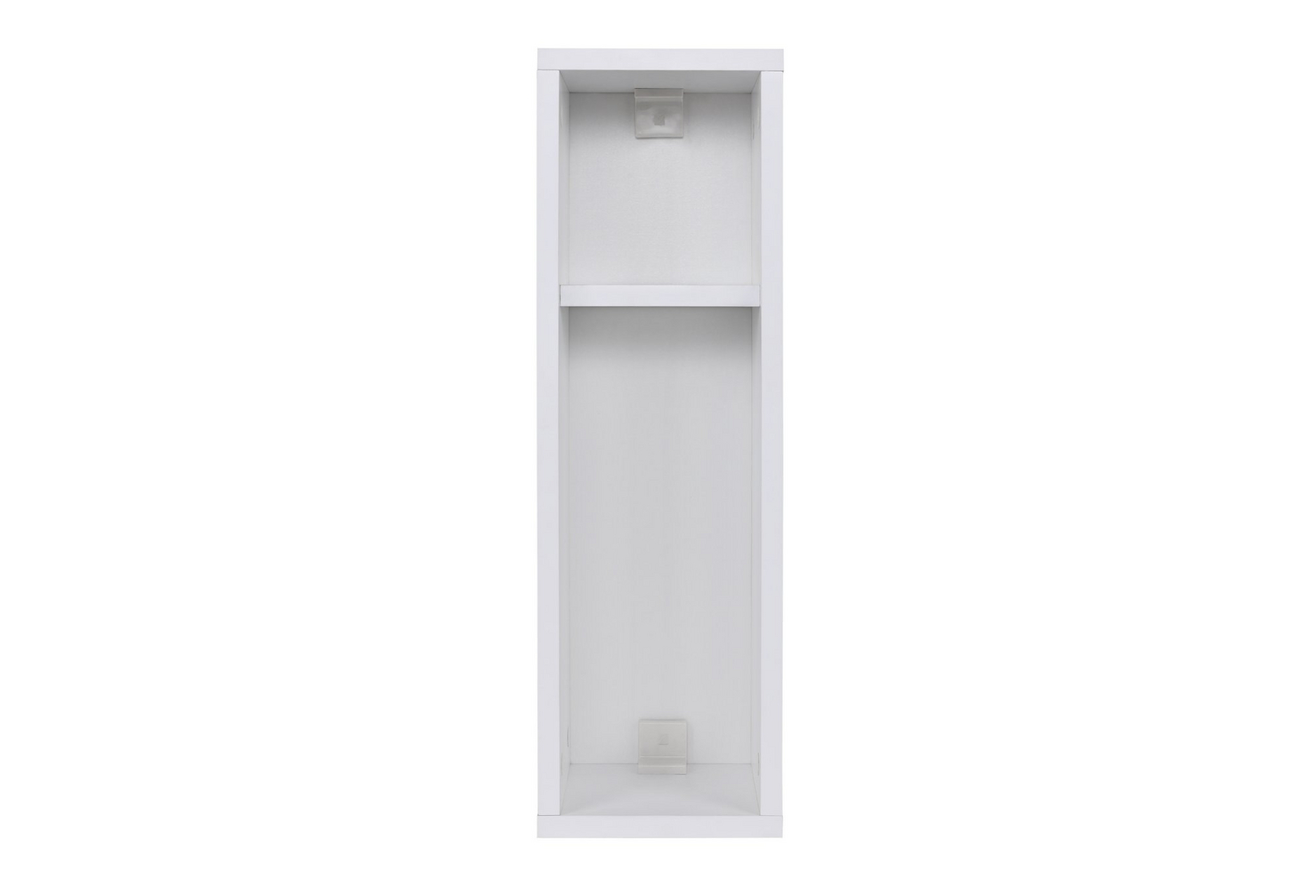 Norda Design Moderni valkoinen yöpöytä, 100 % melamiinipinnoitettu, 18 mm paksu, seinäkiinnitteinen, 65 x 20 x 15 cm | tyylikäs ja käytännöllinen