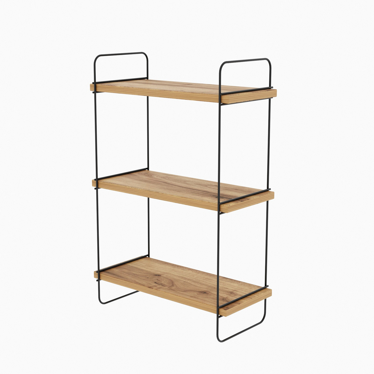 Norda Design moderni seinähylly, Atlantic-mänty, 40x66x20 cm | 100 % melamiinipinnoite, metallirunko | tyylikäs ja toimiva