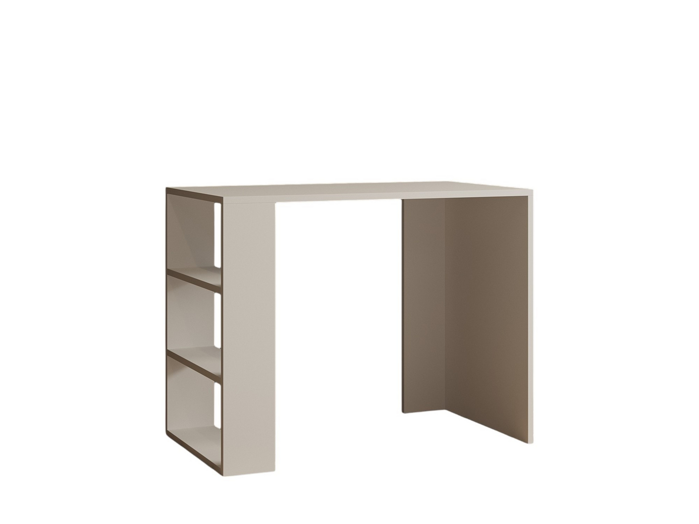 Norda Design Moderni monikäyttöinen opiskelupöytä, valkoinen, 90 x 70 x 50 cm | 100 % melamiinipinnoitettu, 18 mm paksu | Tyylikäs ja käytännöllinen