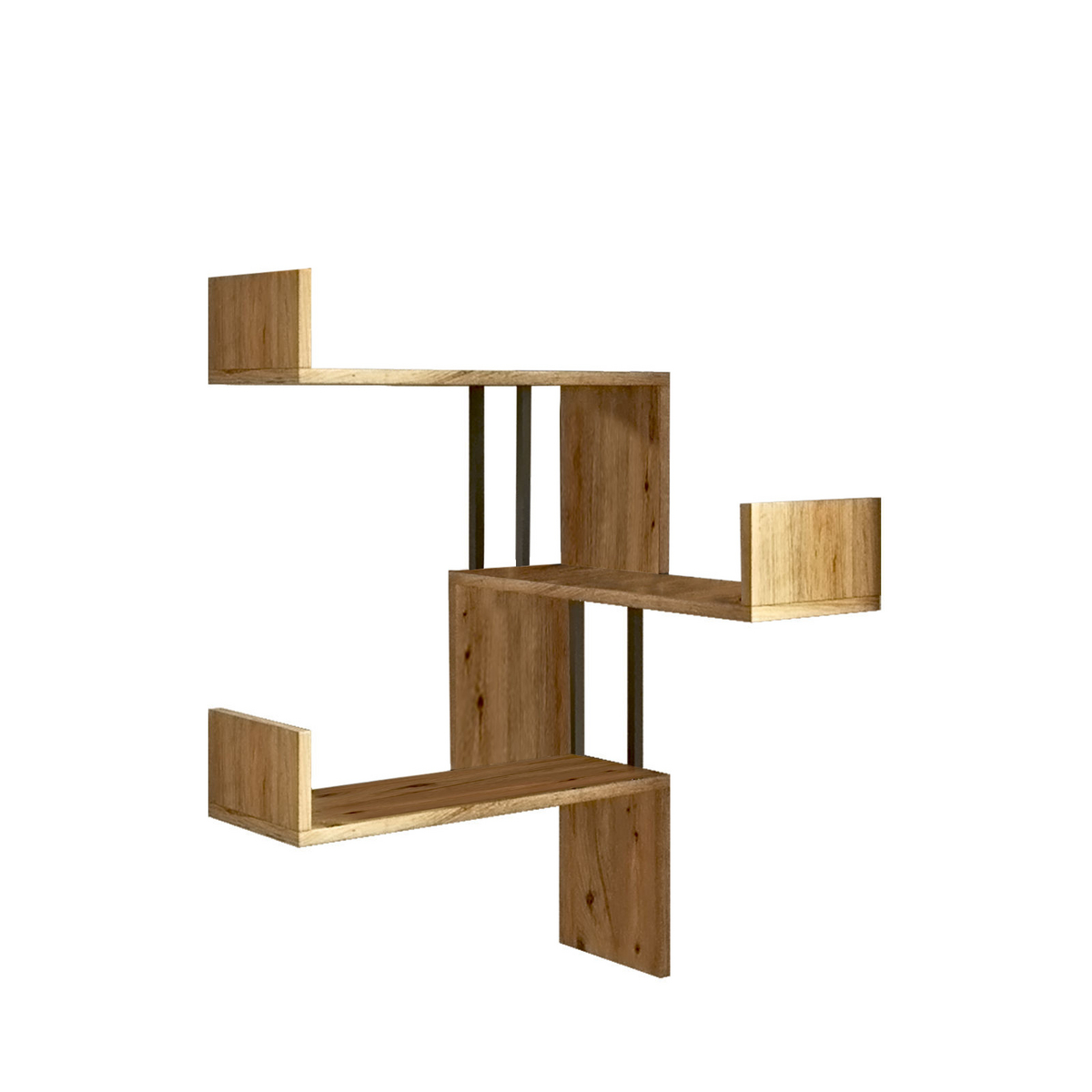Norda Design Moderni seinähylly, Atlantic Pine, 60 x 109,4 x 60 cm | 100 % melamiinipinnoitettu, 18 mm paksu | Tyylikäs säilytys