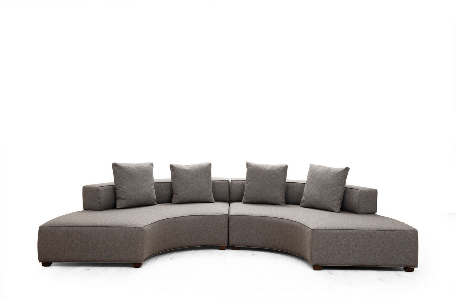 Norda Design Tyylikäs harmaa kulmasohva, pyökkirunko, 360 x 105 cm, 4 tyynyä, kuivapesunkestävä kangas, skandinaavinen muotoilu