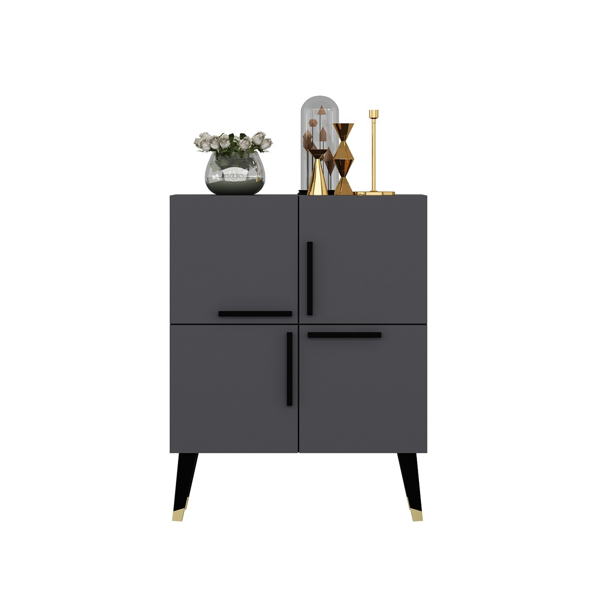 Norda Design moderni antrasiitinvärinen konsolipöytä, 70 cm x 90 cm x 35 cm | 100 % melamiinipinnoitettu, 18 mm paksu