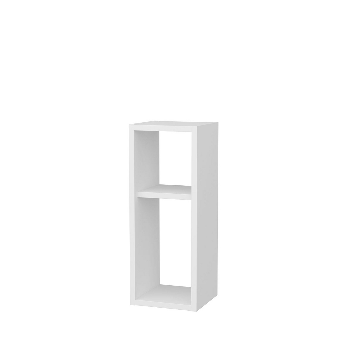 Norda Design Moderni valkoinen yöpöytä, 100 % melamiinipäällysteinen, 18 mm paksu, 23,2 x 22 x 59,6 cm | Tyylikäs ja toimiva
