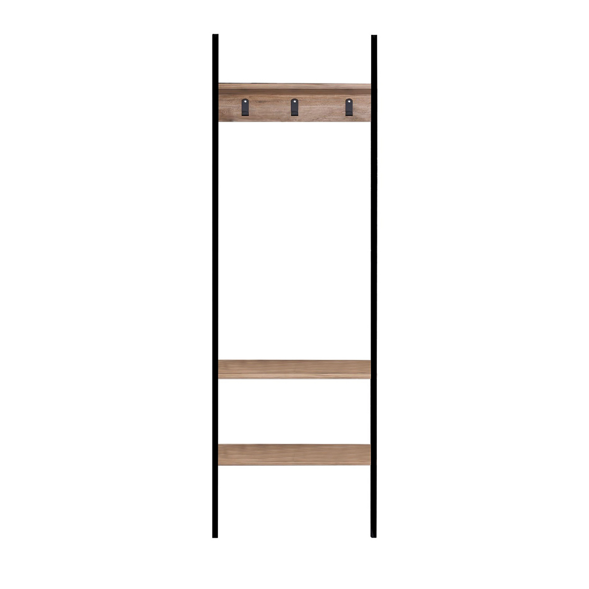 Norda Design moderni musta eteisnaulakko, 100 % metallirunko, 60x180x26 cm, 100 % melamiinipinnoitettu, monikäyttöinen säilytys