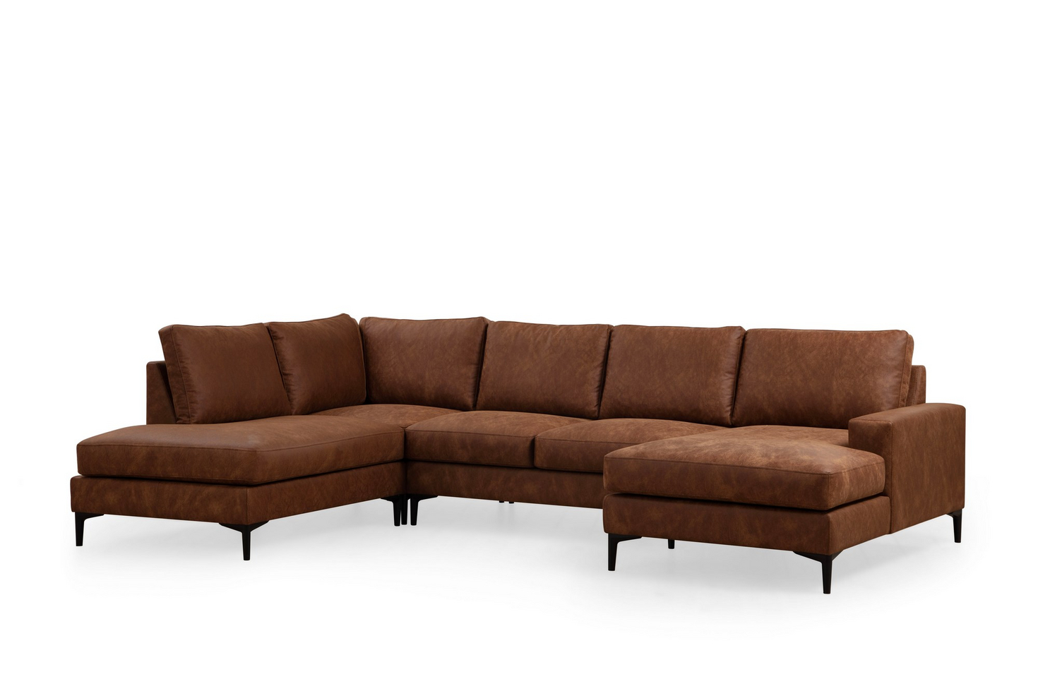 Norda Design Tyylikäs kulmasohva, kamelinvärinen, 200x314x155 cm | pyökkirunko, 100 % polyesteriä, kuivapestävä