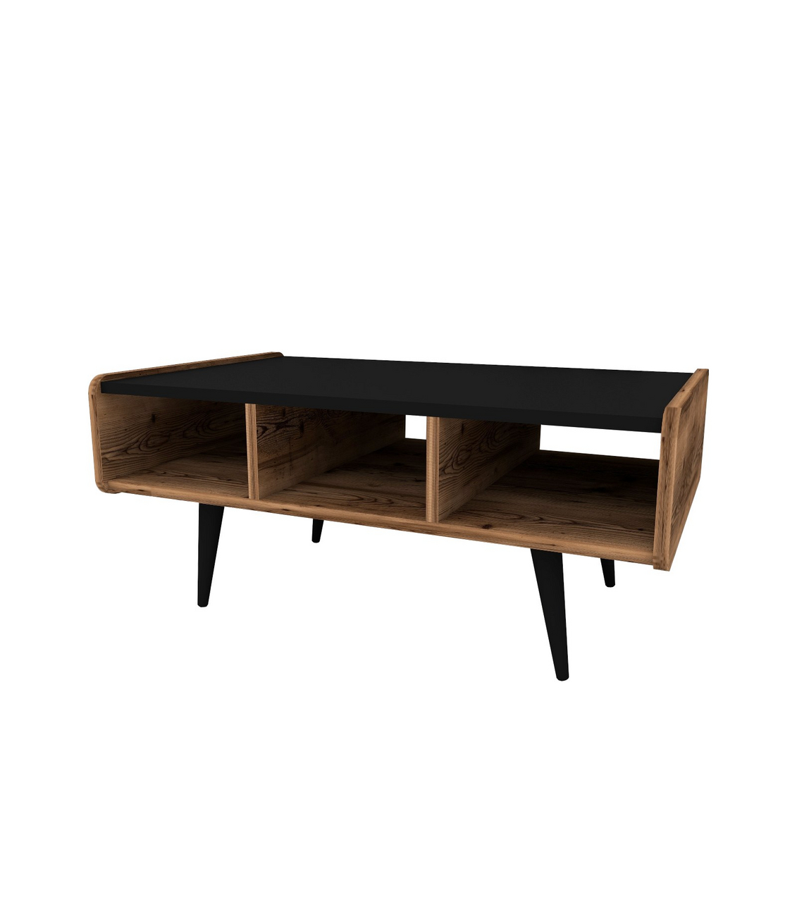 Norda Design moderni sohvapöytä, vaalea pähkinä, 90 x 56 x 40 cm | 100 % melamiinipinnoitettu, 18 mm paksu | skandinaavinen muotoilu