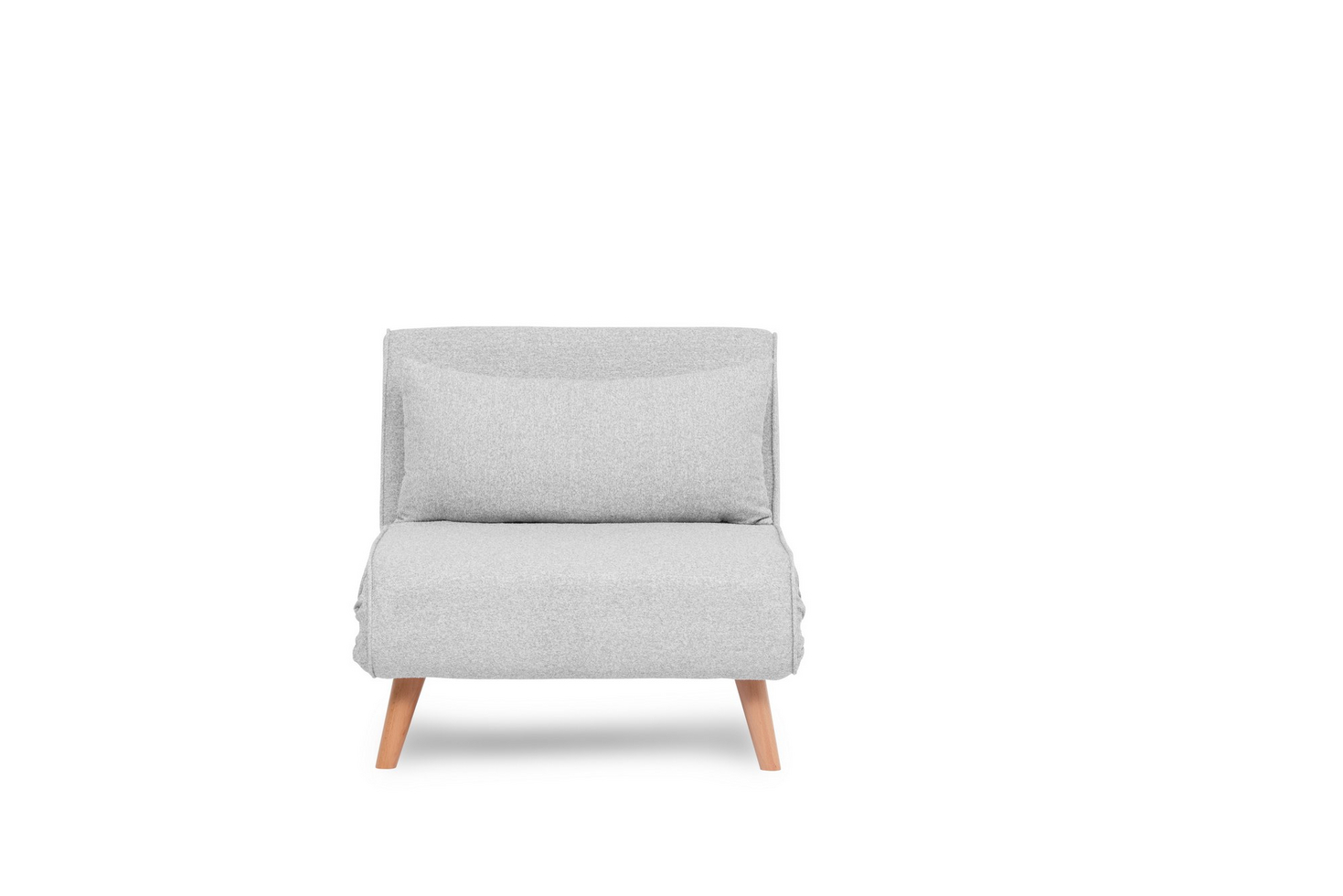 Norda Design Monipuolinen 1‑istuttava sohvasänky, harmaa teddy-kangas, 80 cm | 100 % metallirunko, säädettävä selkänoja, mukavuutta ja tyyliä