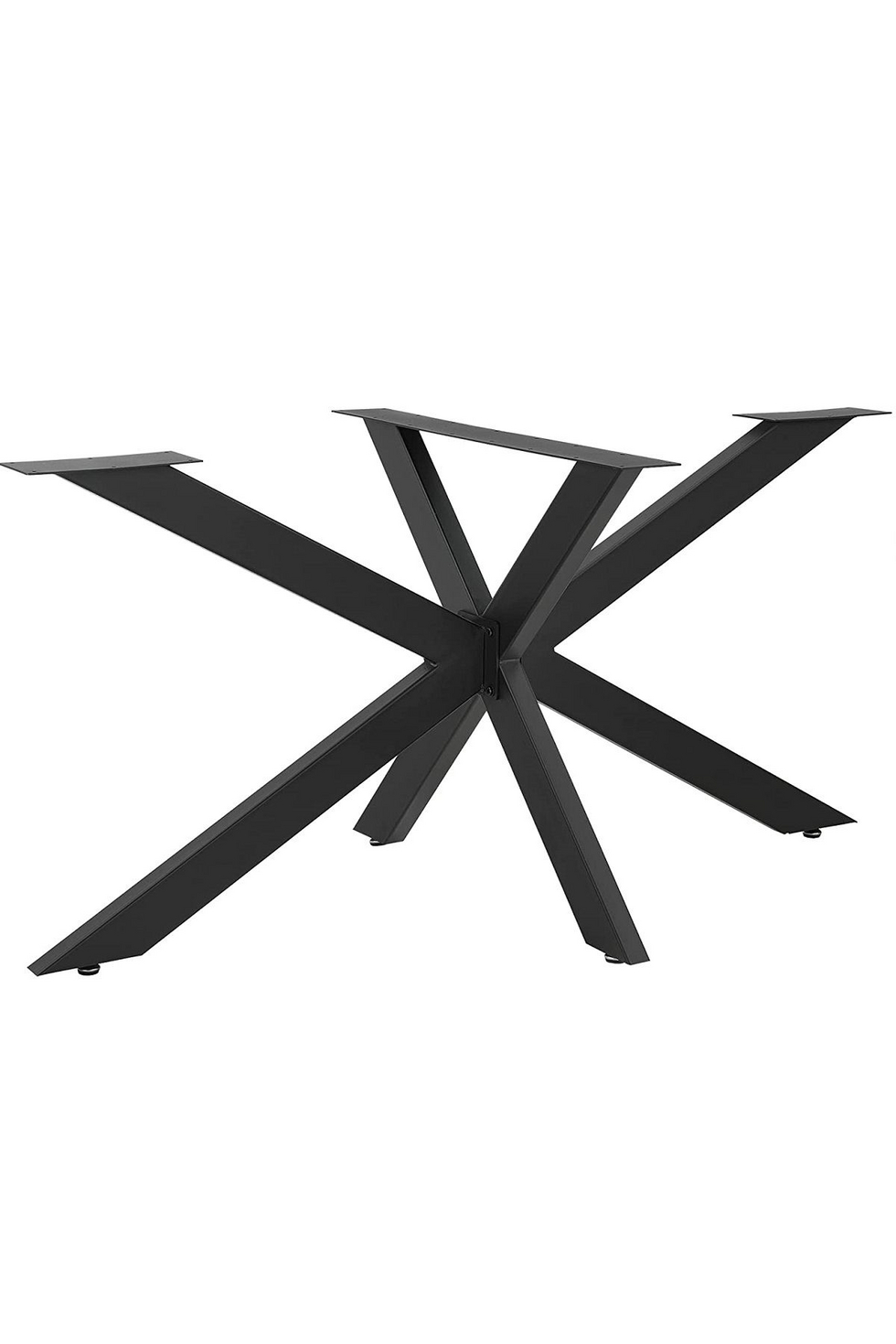 Norda Design Korkeussäädettävät metalliset pöydänjalat, mustat, 150 cm x 71 cm x 78 cm | Kestävä, lattaystävällinen muotoilu