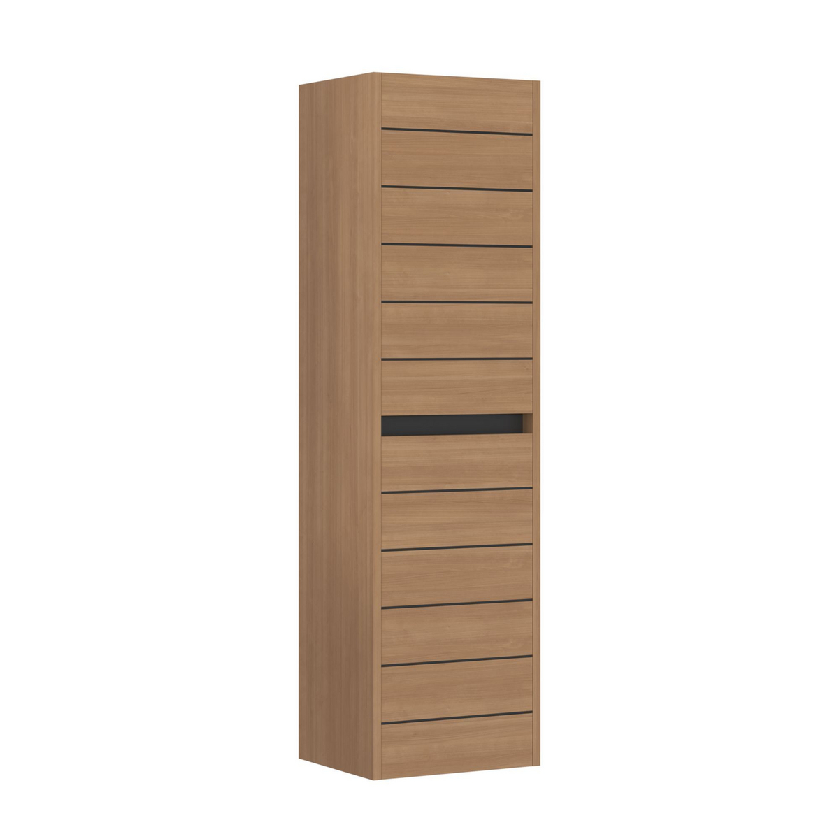 Norda Design Kylpyhuonekaappi Ricato 40, pähkinä, 27 × 42 × 138 cm