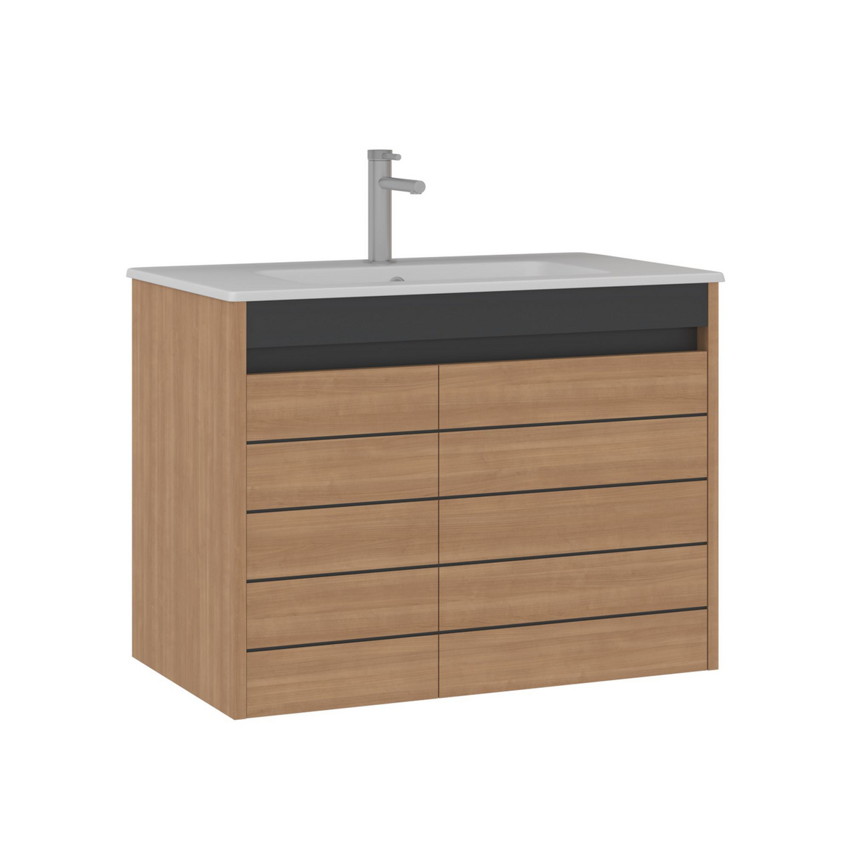 Norda Design Allaskaappi Ricato 80, pähkinä, 47 × 81 × 62 cm